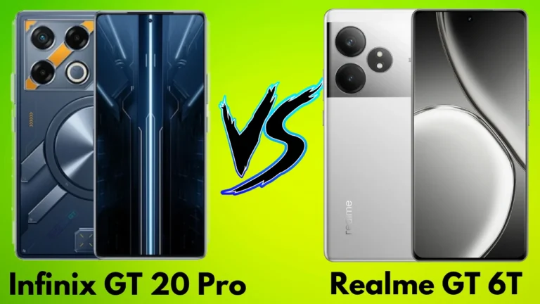 Realme GT 6T Vs Infinix GT 20 Pro Two smartphone Comparison