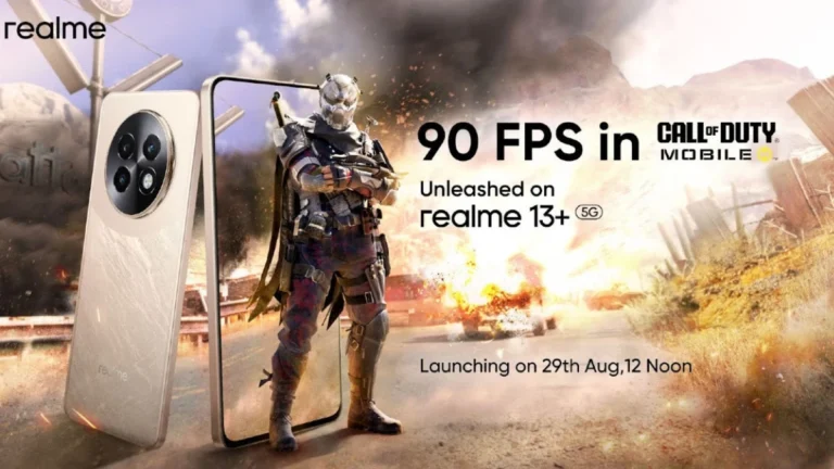 Realme 13+ 5G Smartphone 90fps Gaming