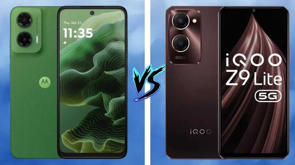 Moto G35 5G Vs iQOO Z9 Lite Smartphone Comparison