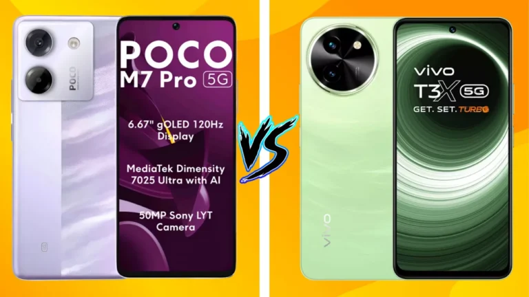 Poco M7 Pro Vs Vivo T3x Smartphone Comparison