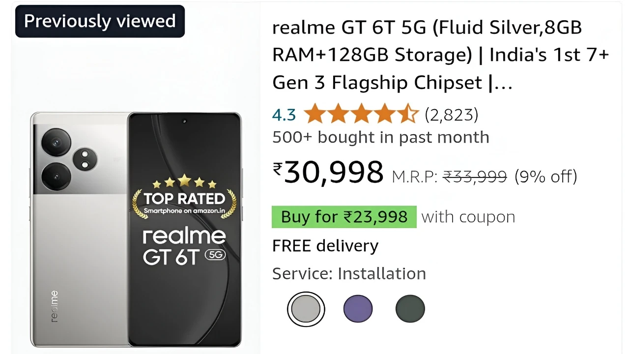 Realme GT 6T Smartphone Amazon Offer